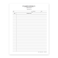 Custom 2-Sided Progress Notes, 8-1/2 x 11, 3-Hole Side Punched, 24# White Stock, 250 Sheets per Pa