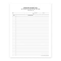 Custom 1-Sided Progress Notes, 8-1/2 x 11, 2-Hole Top Punched, 24# White Ledger Stock, 250 Sheets