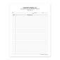 Custom 1-Sided Progress Notes, 8-1/2" x 11", 2-Hole Top Punched, 24# White Ledger Stock, 250 Sheets per Pack