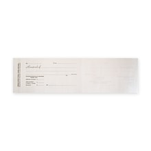 Custom Carbonless Unnumbered Pocket Receipt Books, 4-3/4 x 2-3/4, 167 Receipts per Book