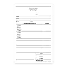 Custom Carbonless Veterinary Charge Slips, 5-1/2 x 8-1/2, 100 Sheets per Pad