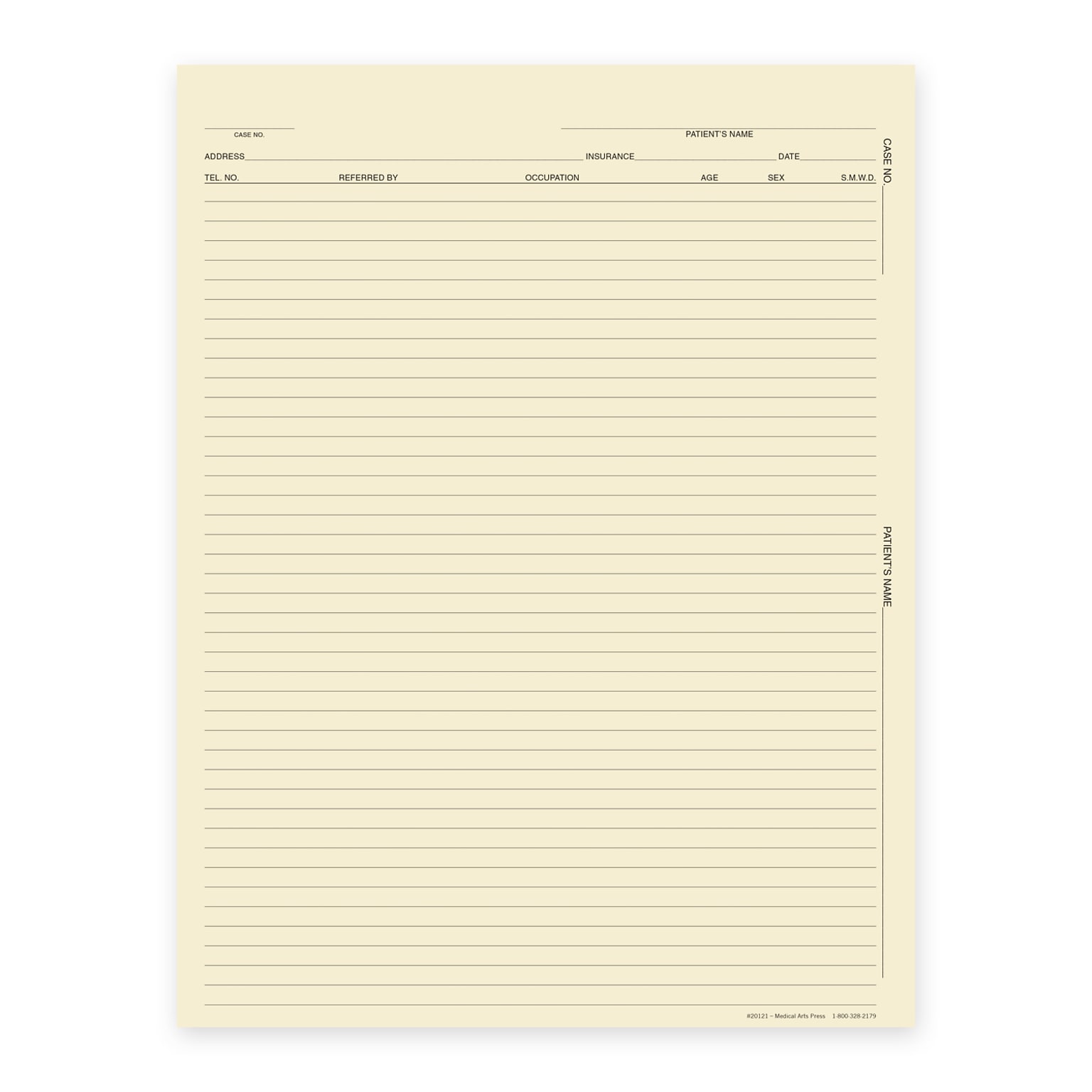 Custom Progress Notes, 8-1/4 x 10-3/4, 28# Ivory Stock, 250 Sheets per Pack