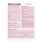 Custom Welcome Registration and History Forms, 8-1/2" x 11", 250 Sheets per Pack