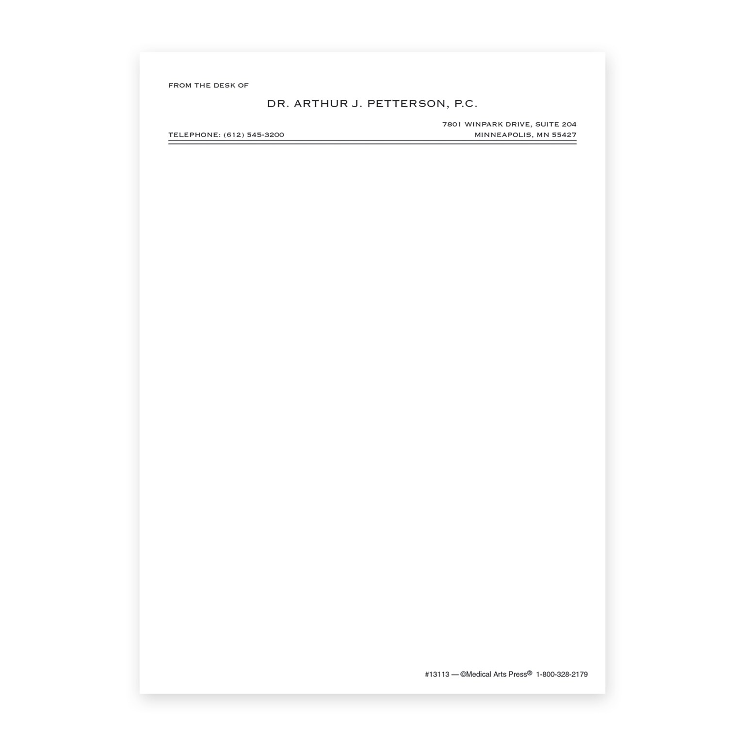 Custom Personalized Medical Pads, 4 x 5-1/2, 100 Sheets per Pad