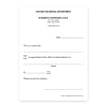 Custom Dental Appointment Excuse Slips, 4 x 5-1/2, 100 Sheets per Pad
