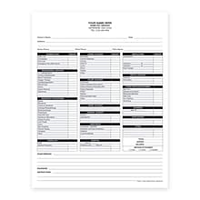 Custom 2-Part Charge Slip Forms, 8-1/2 x 11, 1000 Sets per Pack