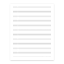 Custom Progress Notes, 8-1/2 x 11, 60# White Stock, 250 Sheets per Pack