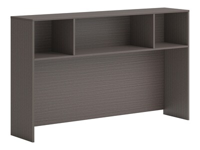 HON Mod 66"W Desktop Hutch, Slate Teak (HONLDH66LS1)