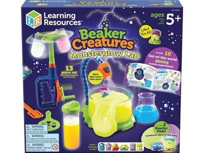 Learning Resources Beaker Creatures Monsterglow Lab, Assorted Colors (LER 3838)