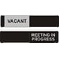 SECO Sliding Sign Meeting in Progress 10W x 2H Aluminum, Black and White (OF139-255X52)