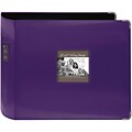 Pioneer 3-Ring Sewn Leatherette Album 12X12-Bright Purple