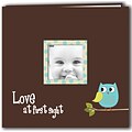 Pioneer Baby Owl Post Bound Album 12X12-Blue
