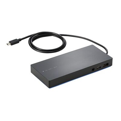 HP® Laptops/Tablet Wired USB Docking Station, Black (Y0K80AA)