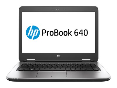 HP ProBook 640 G2 14 Refurbished Notebook, Intel i5, 8GB Memory, 256GB SSD, Windows 10 Pro (V1H09UT