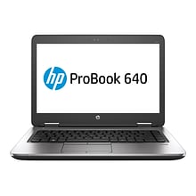 HP ProBook 640 G2 14 Refurbished Notebook, Intel i5, 8GB Memory, 256GB SSD, Windows 10 Pro (V1H09UT