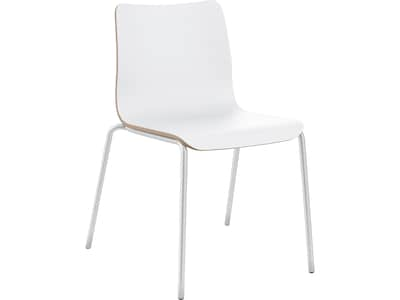 HON Ruck Modern Laminate Dining Chair, Designer White (HRUCK1L.LDW1.PR8)