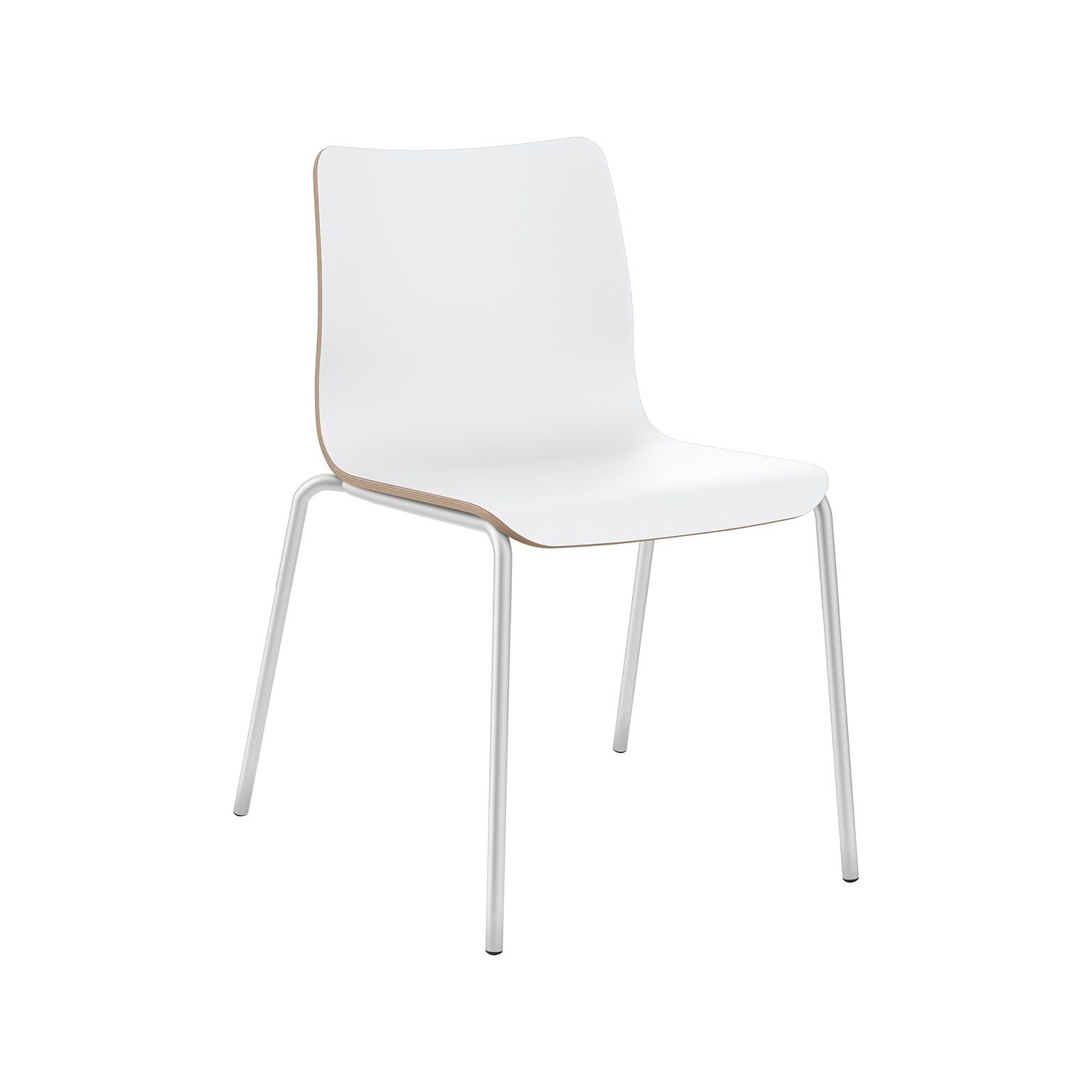 HON Ruck Modern Laminate Dining Chair, Designer White (HRUCK1L.LDW1.PR8)