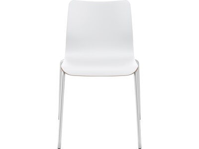 HON Ruck Modern Laminate Dining Chair, Designer White (HRUCK1L.LDW1.PR8)