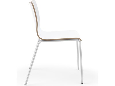 HON Ruck Modern Laminate Dining Chair, Designer White (HRUCK1L.LDW1.PR8)