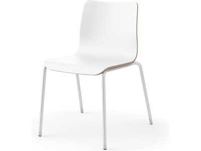 HON Ruck Modern Laminate Dining Chair, Designer White (HRUCK1L.LDW1.PR8)