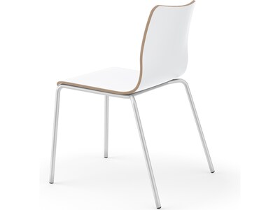 HON Ruck Modern Laminate Dining Chair, Designer White (HRUCK1L.LDW1.PR8)