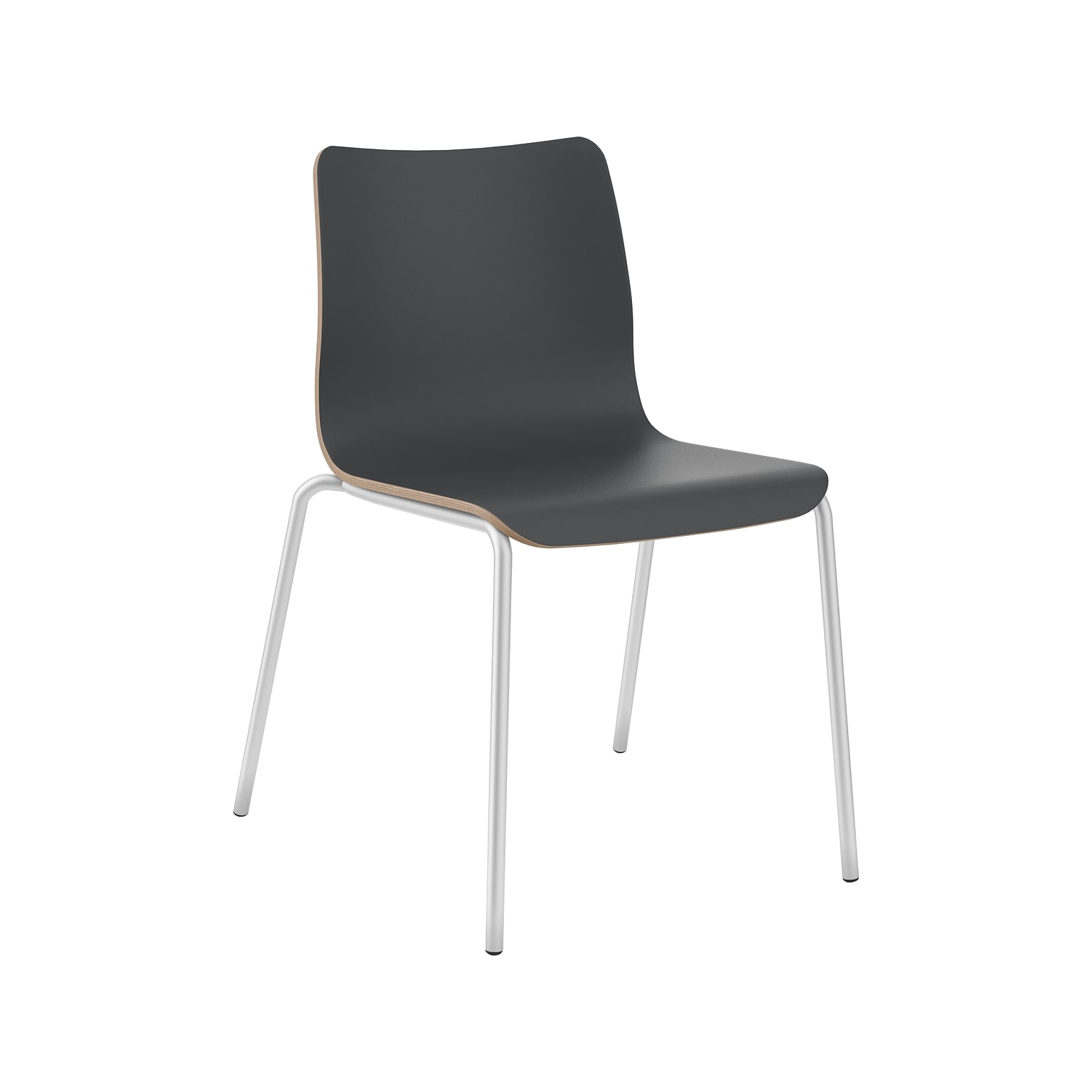 HON Ruck Modern Laminate Dining Chair, Charcoal (HRUCK1L.S.PR8)