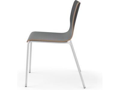 HON Ruck Modern Laminate Dining Chair, Charcoal (HRUCK1L.S.PR8)