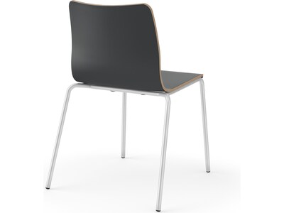 HON Ruck Modern Laminate Dining Chair, Charcoal (HRUCK1L.S.PR8)