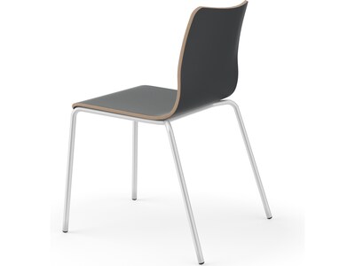 HON Ruck Modern Laminate Dining Chair, Charcoal (HRUCK1L.S.PR8)