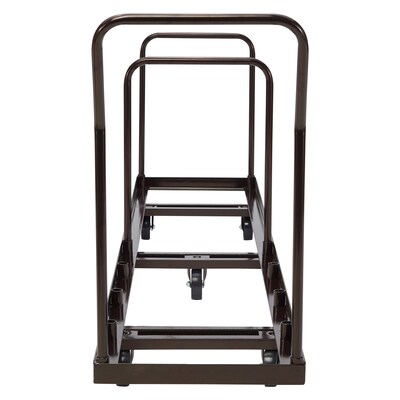 NPS Folding Chair Dolly, Vertical Storage, Brown (DY-50)