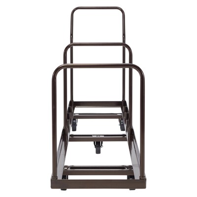 NPS Folding Chair Dolly, Vertical Storage, Brown (DY-50)