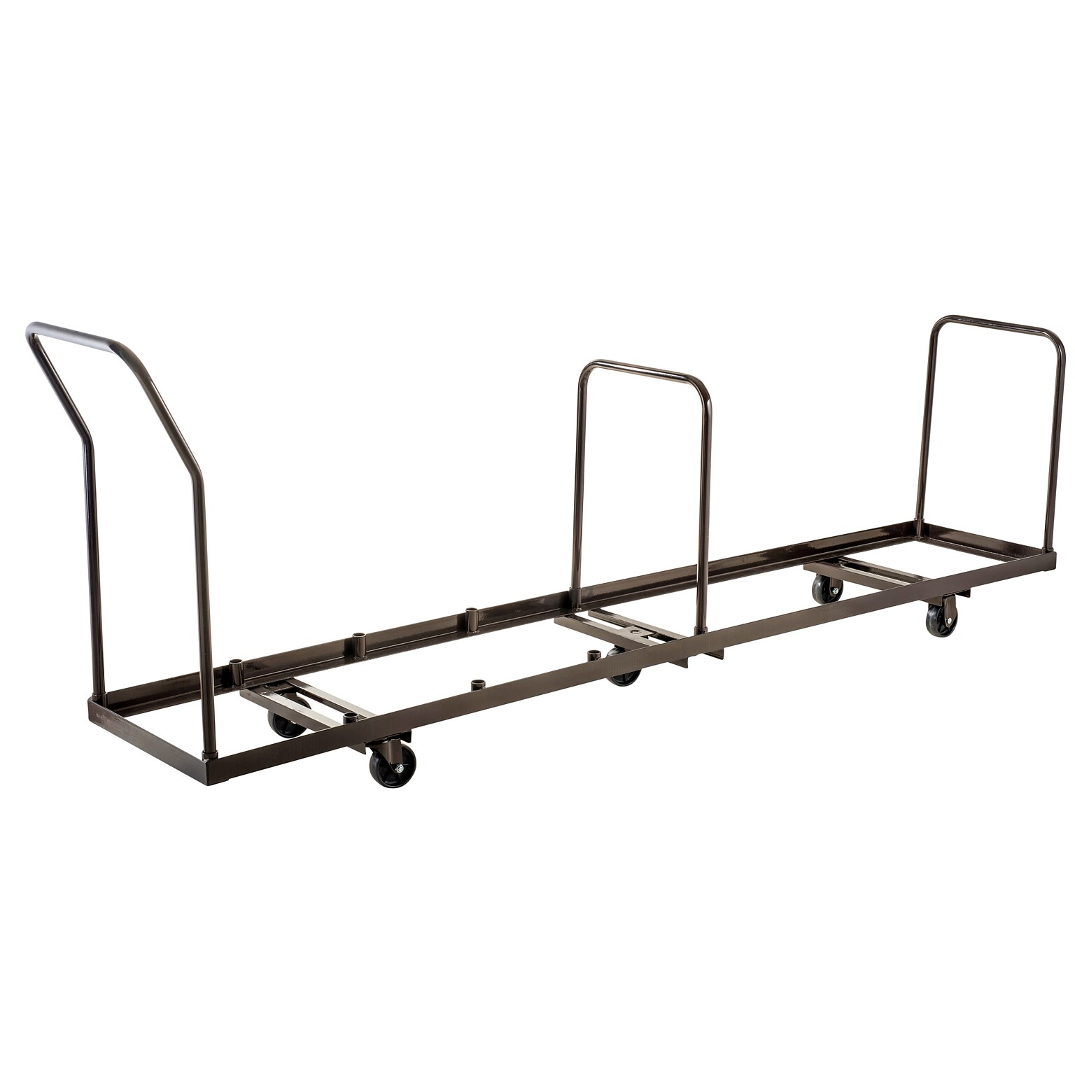 NPS Folding Chair Dolly, Vertical Storage, Brown (DY-50)