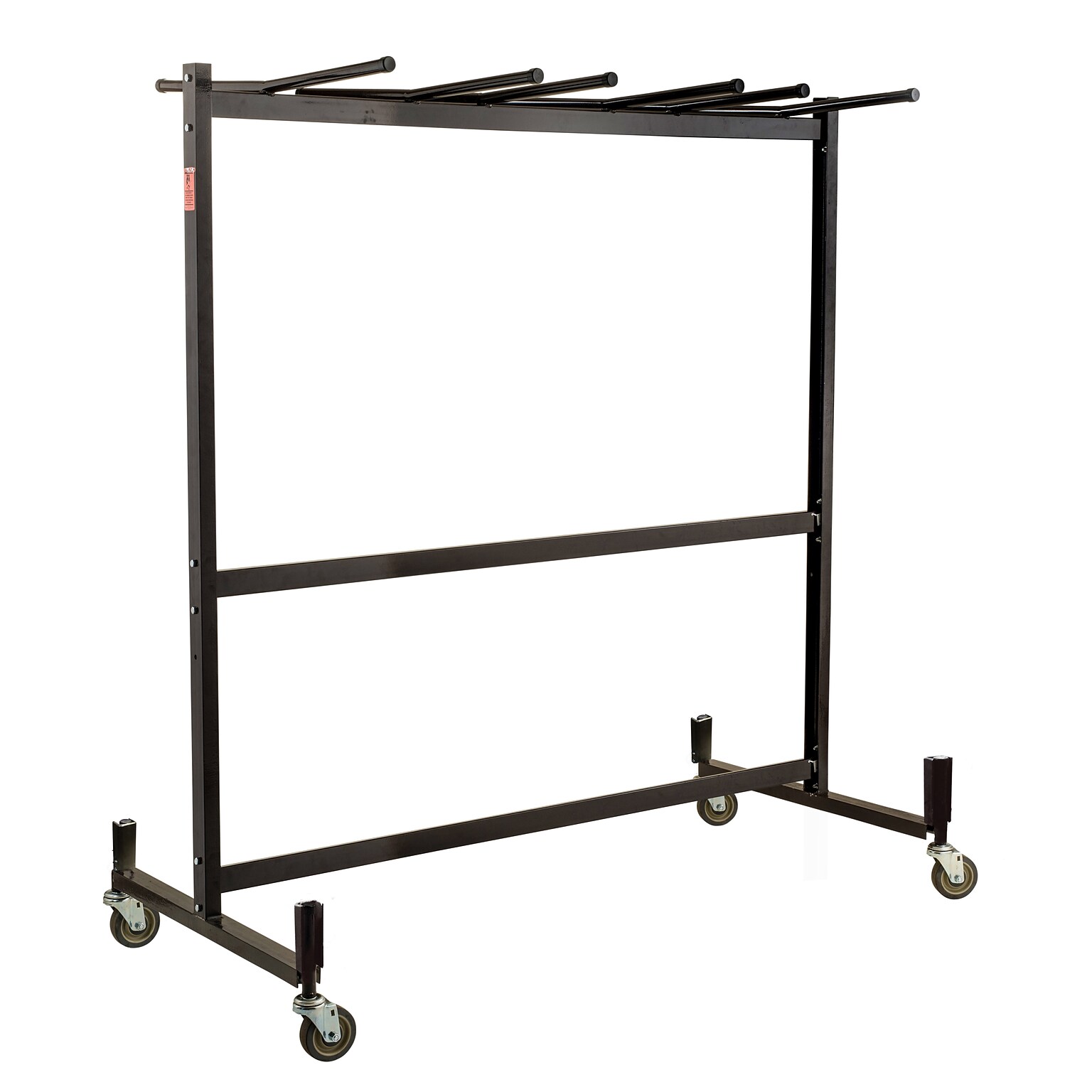 National Public Seating Double-Tiered Table/Chair Dolly, Brown (42-8)