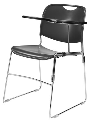 NPS 8500 Series Compact Stack Chair Left-Handed Tablet Arm, Black (TA85L)