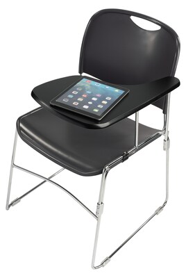 NPS 8500 Series Compact Stack Chair Left-Handed Tablet Arm, Black (TA85L)