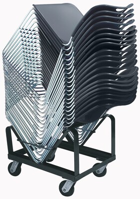 National Public Seating Stack Chair Dolly For 8500 Series Chair, Black (DY85)