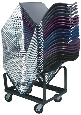 National Public Seating Stack Chair Dolly For 8500 Series Chair, Black (DY85)
