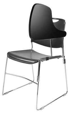 NPS 8500 Series Compact Stack Chair Left-Handed Tablet Arm, Black (TA85L)