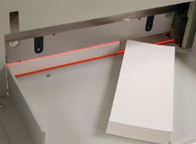 Formax Cut-True 27S 18.9” Semi-Automatic Guillotine Paper Cutter with LED Laser Line, White (CUT-TRU