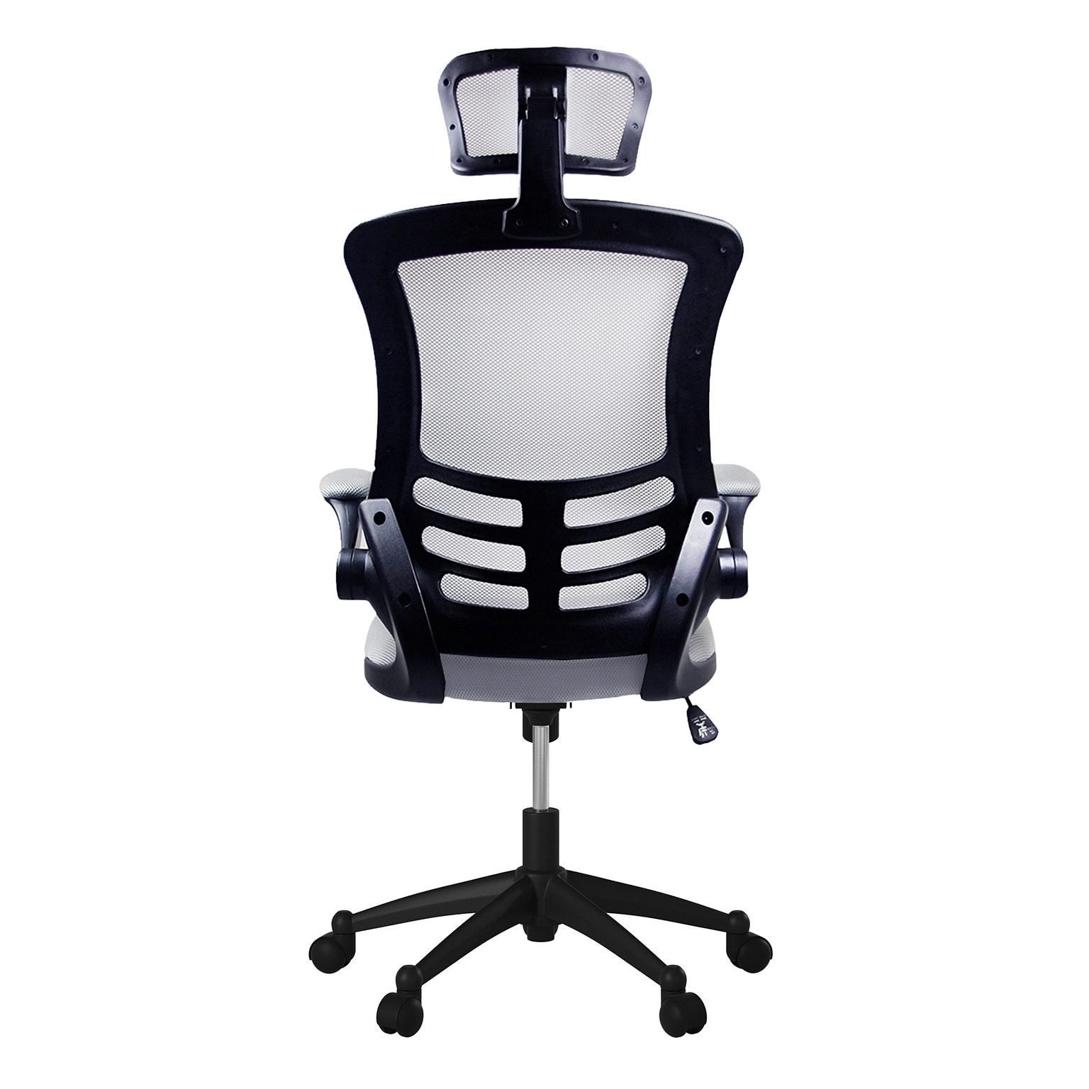 Techni Mobili Executive High Back Mesh Chair, Silver/Grey