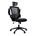 Techni Mobili Fabric Executive Chair, Black (RTA-80X5-BK)