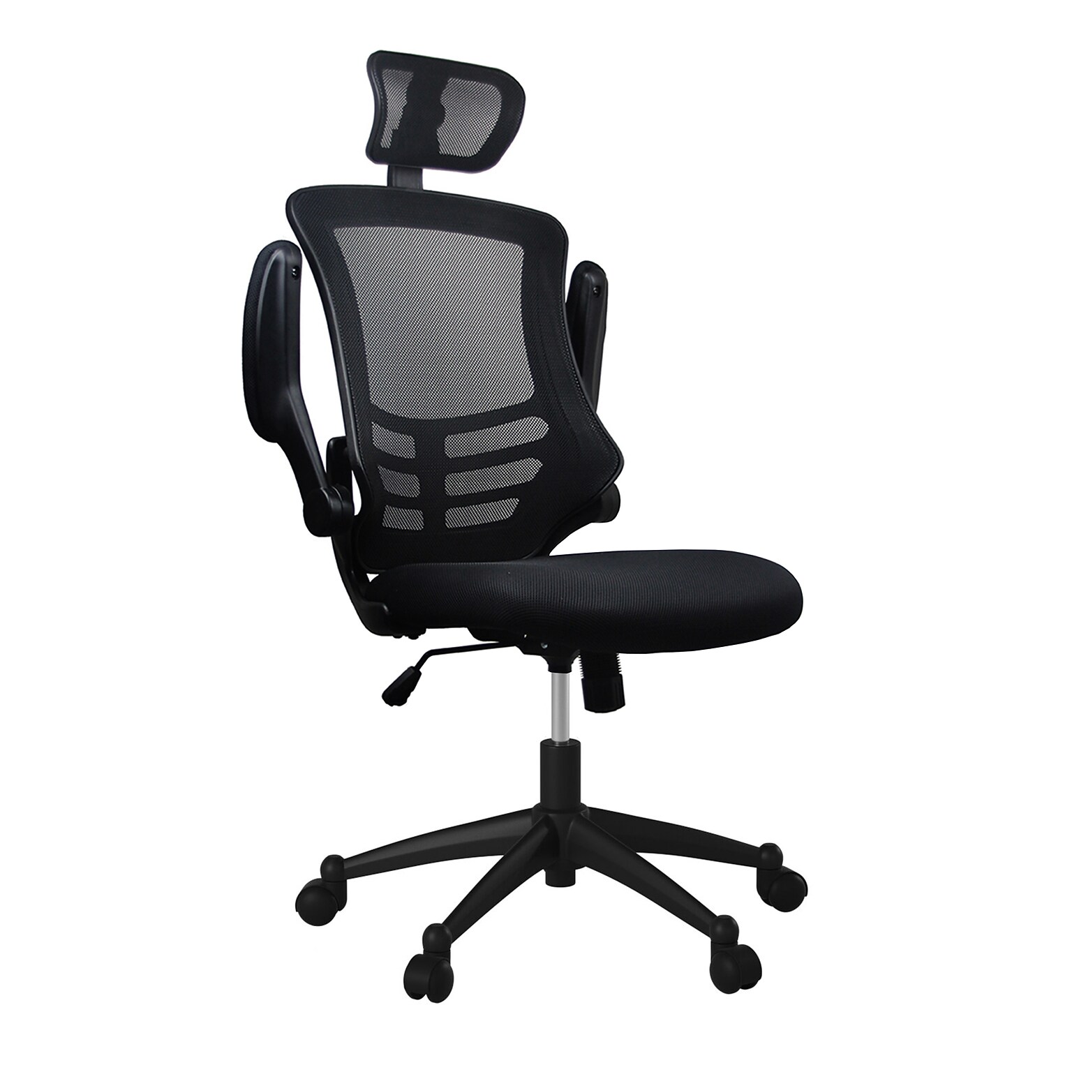Techni Mobili Fabric Executive Chair, Black (RTA-80X5-BK)