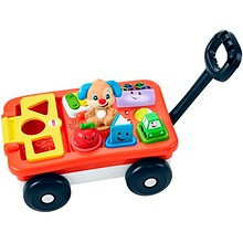 Fisher-Price Laugh & Learn Pull and Play Learning Wagon, Multicolor, Infant/Toddler (GLK15)