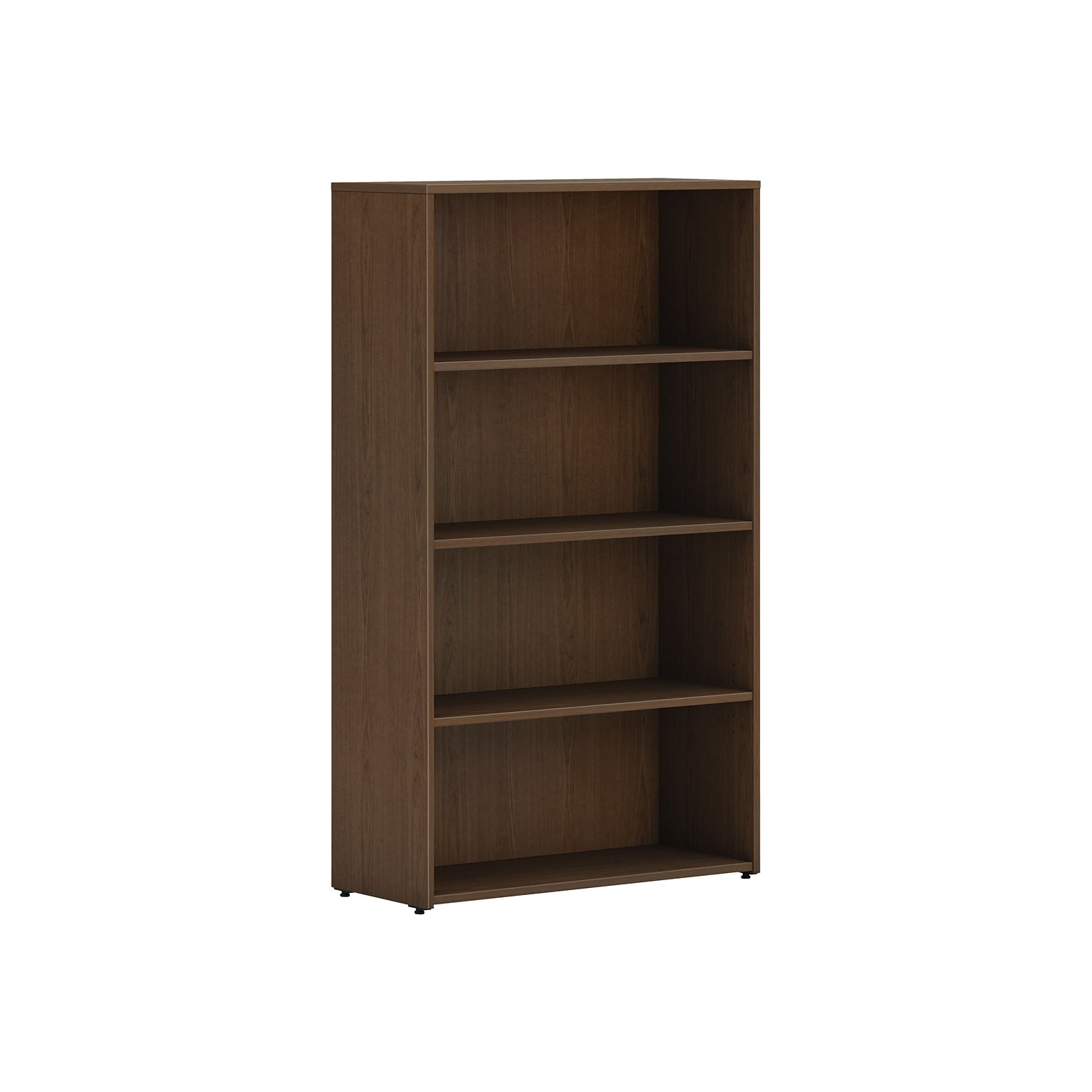HON Mod 4-Shelf 53H Bookcase, Sepia Walnut (HLPLBC3013B4.LSE1)