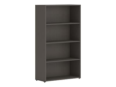 HON Mod 4-Shelf 53H Bookcase, Slate Teak (HLPLBC3013B4.LSL1)