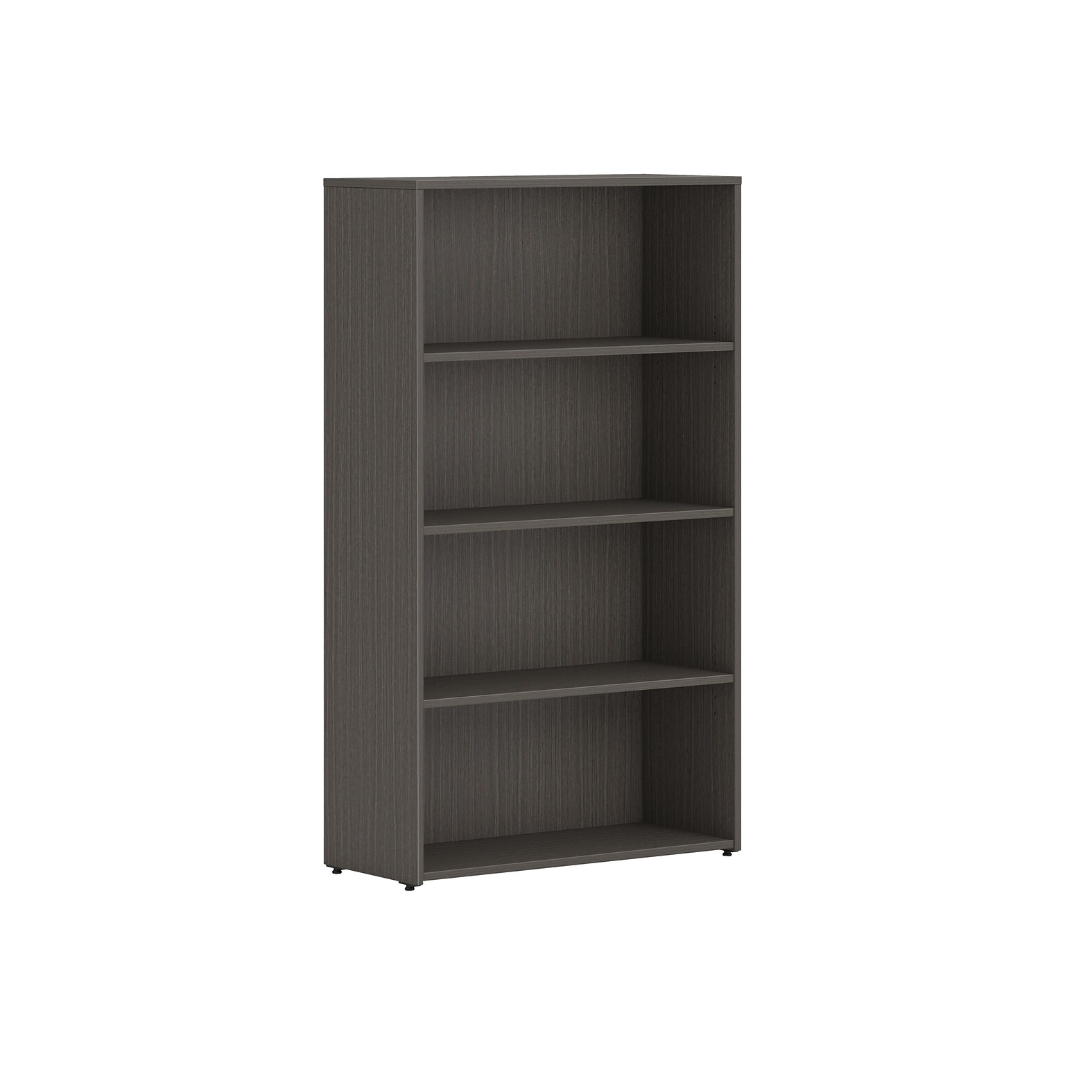 HON Mod 4-Shelf 53H Bookcase, Slate Teak (HLPLBC3013B4.LSL1)