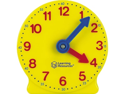 Learning Resources Big Time Mini Clock, 4, Multicolored, Multi-Grade (LER3675)