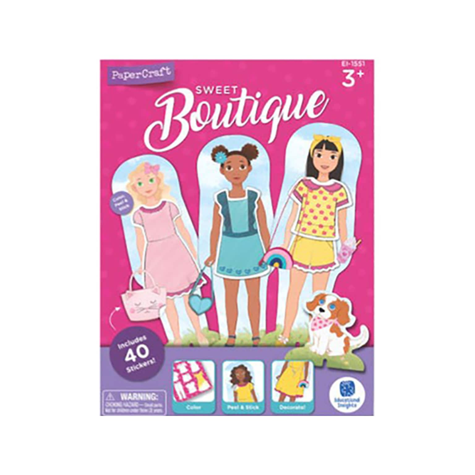 Educational Insights PaperCraft Sweet Boutique Dress-up & Fashion Pre-School (1551)