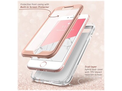 i-Blason Cosmo Marble Pink Case for Apple iPhone 7/8 (iPhone7/8-Cosmo-SP-Marble)