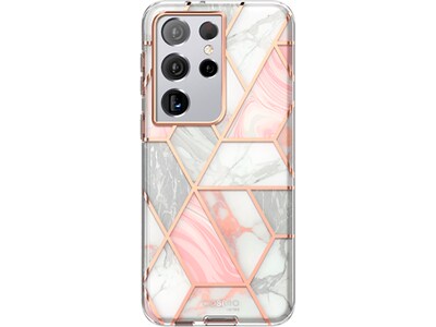 i-Blason Cosmo Marble Pink Case for Samsung Galaxy S21 Ultra (Galaxy-S21Ultra-Cosmo-Marble)